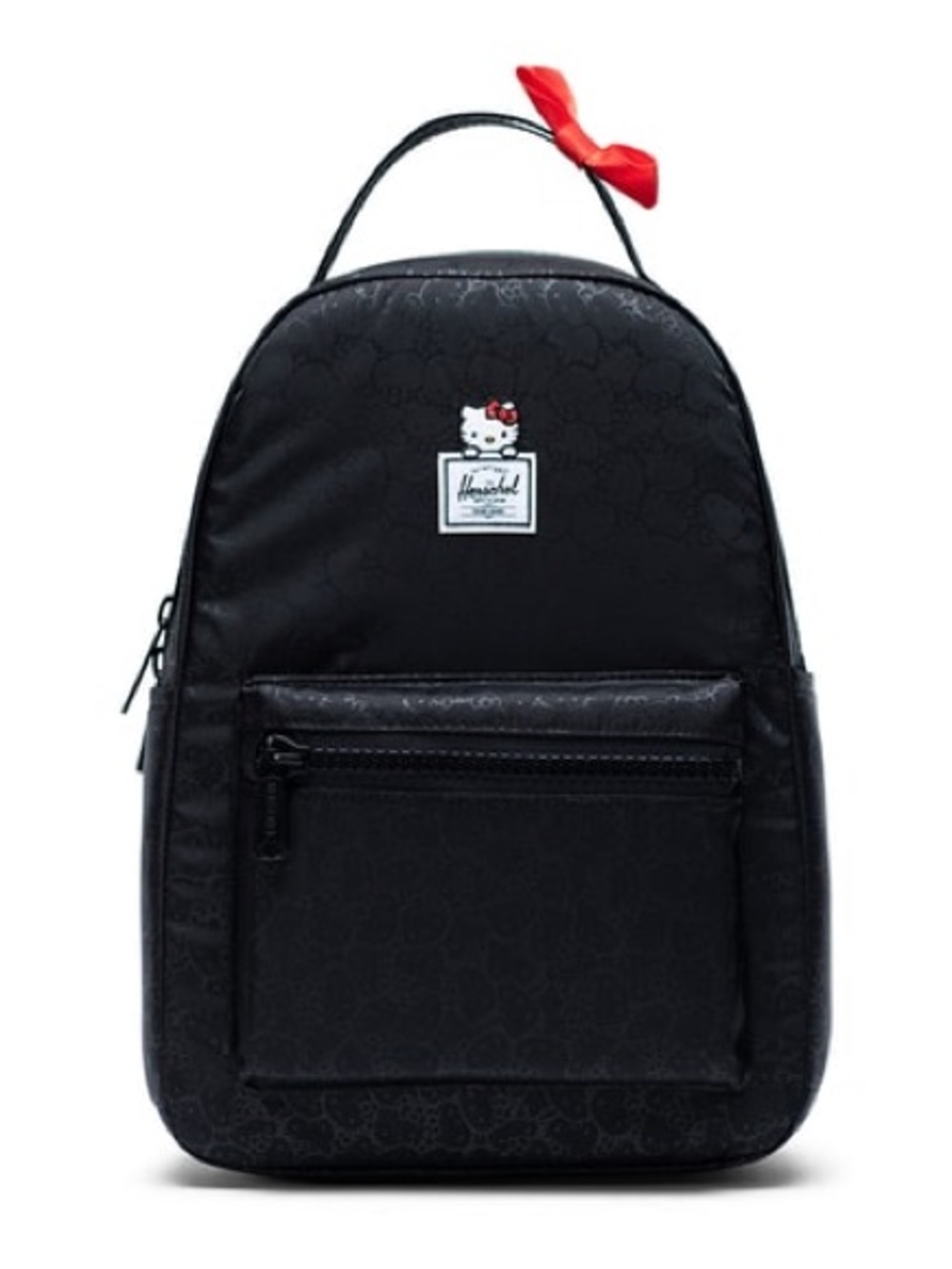 Herschel Supply Company Black Backpack with Red Bow Accent